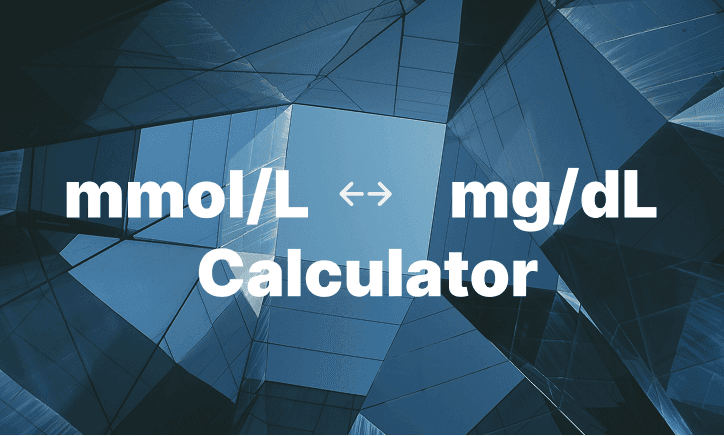 Blood sugar conversion chart and calculator interface