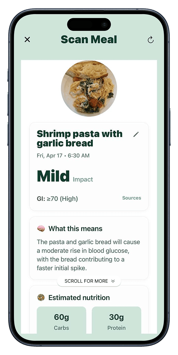 GluKee app dashboard slide 1
