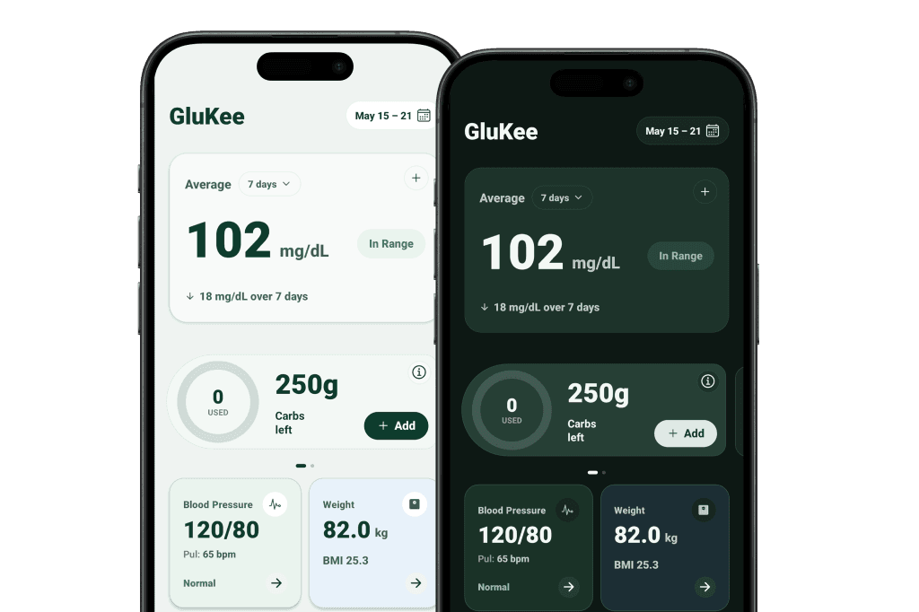 Modern glucose meter on a clean surface