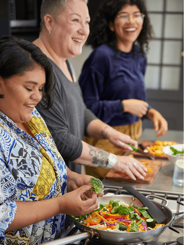 Person checking glucose levels with a modern, confident expression